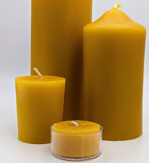 Beeswax Candle - Small Round Votive
