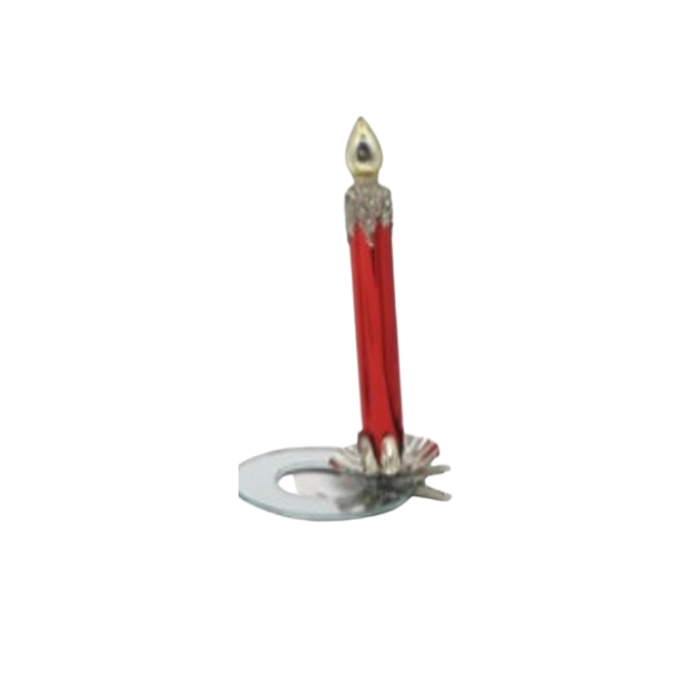 Retro Candle Tree Clip Ornament