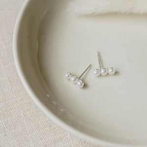 Trio Pearl Studs