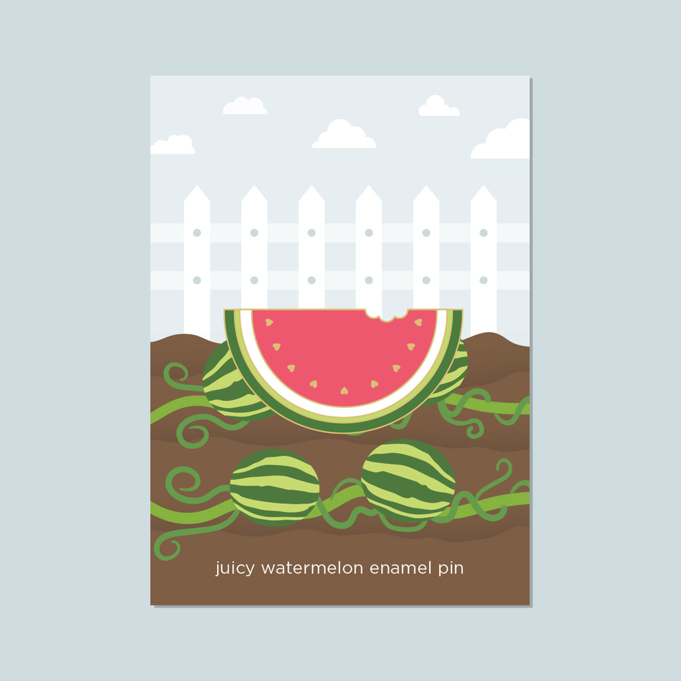 Juicy Watermelon Enamel Pin