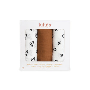 Bamboo Swaddle Blankets 3 Pack | Lulujo