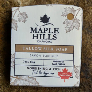 Unscented Tallow & Silk Soap | Maple Hills Soapworks