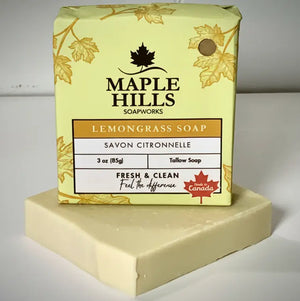 Lemongrass Tallow Silk Soap | Maple Hills Soapworks