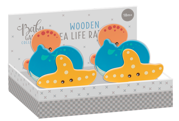 Wooden Sea Life Rattles