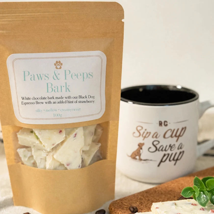 Paws & Peeps White Chocolate Bark