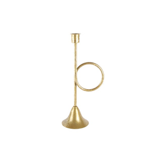 French Horn Candle Holder
