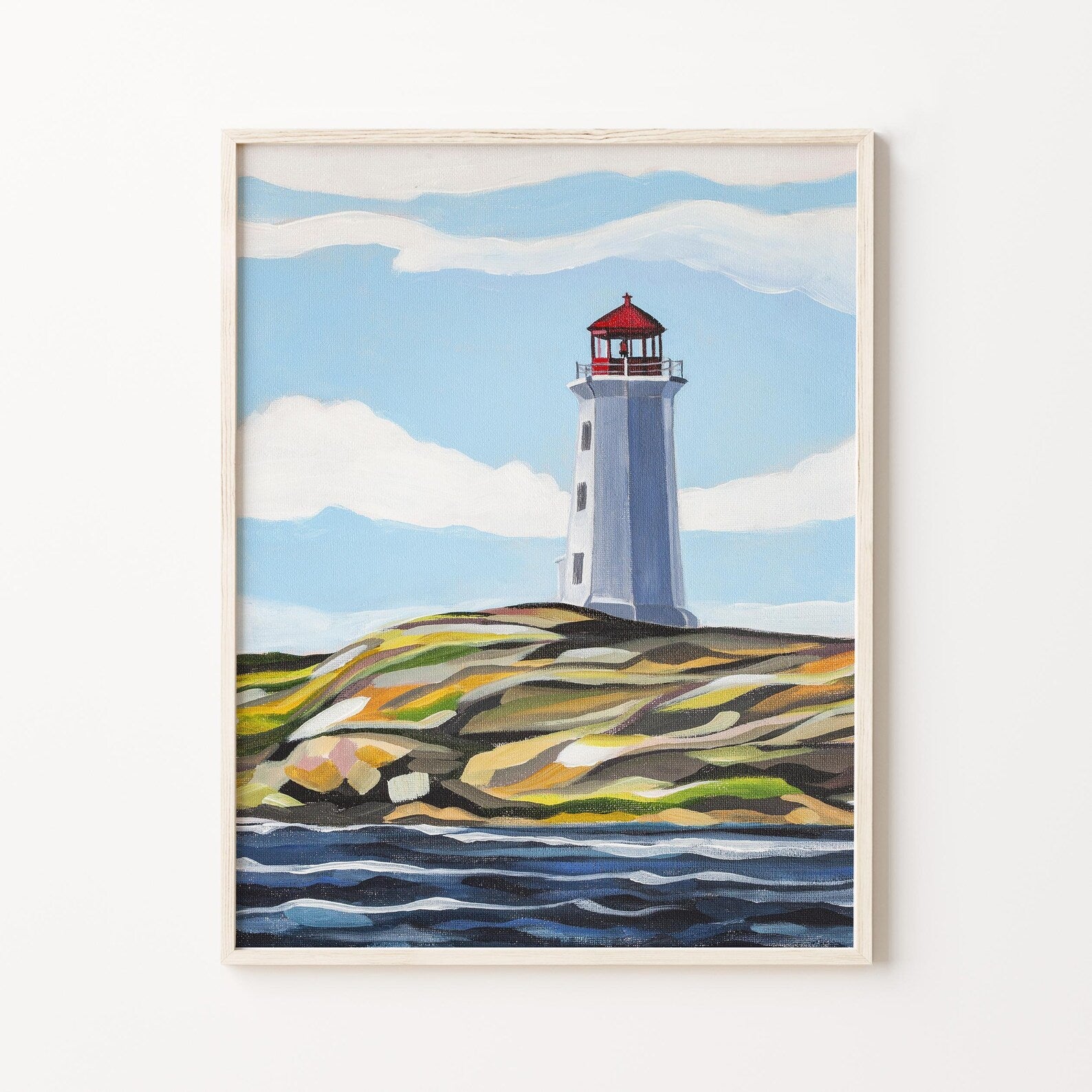 Lyndsay Hubley: Far Light Peggy's Cove Art Print