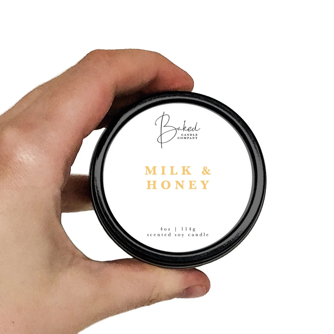 4oz Milk and Honey | Baked Candle Co.