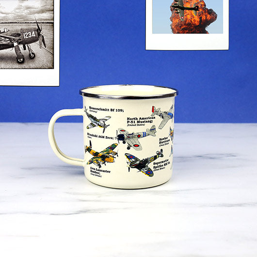 Planes Enamel Mug