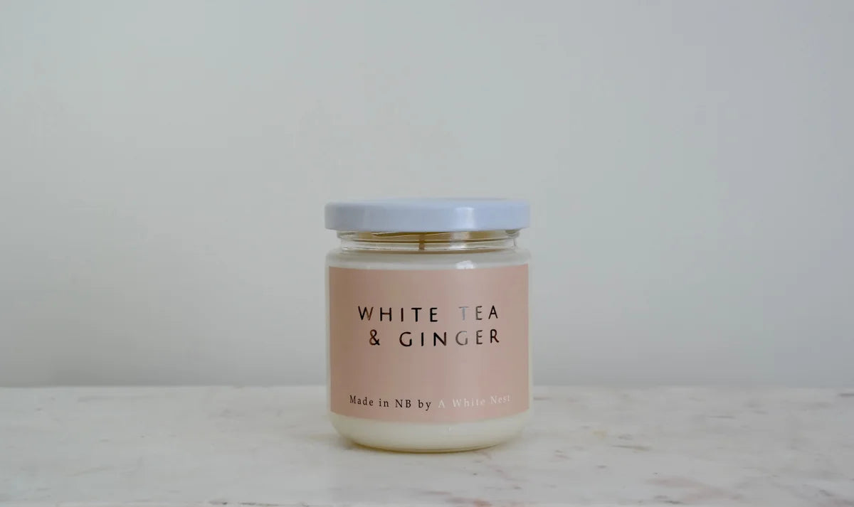 White Tea & Ginger Candle | A White Nest