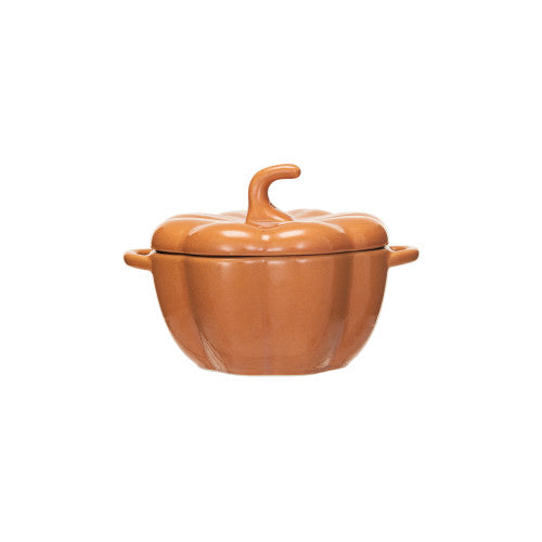 Stoneware Pumpkin Baker With Handles