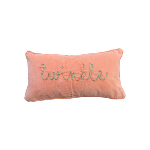 Cotton Velvet Lumbar Pillow - Twinkle