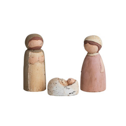 Paper Mache Holy Family