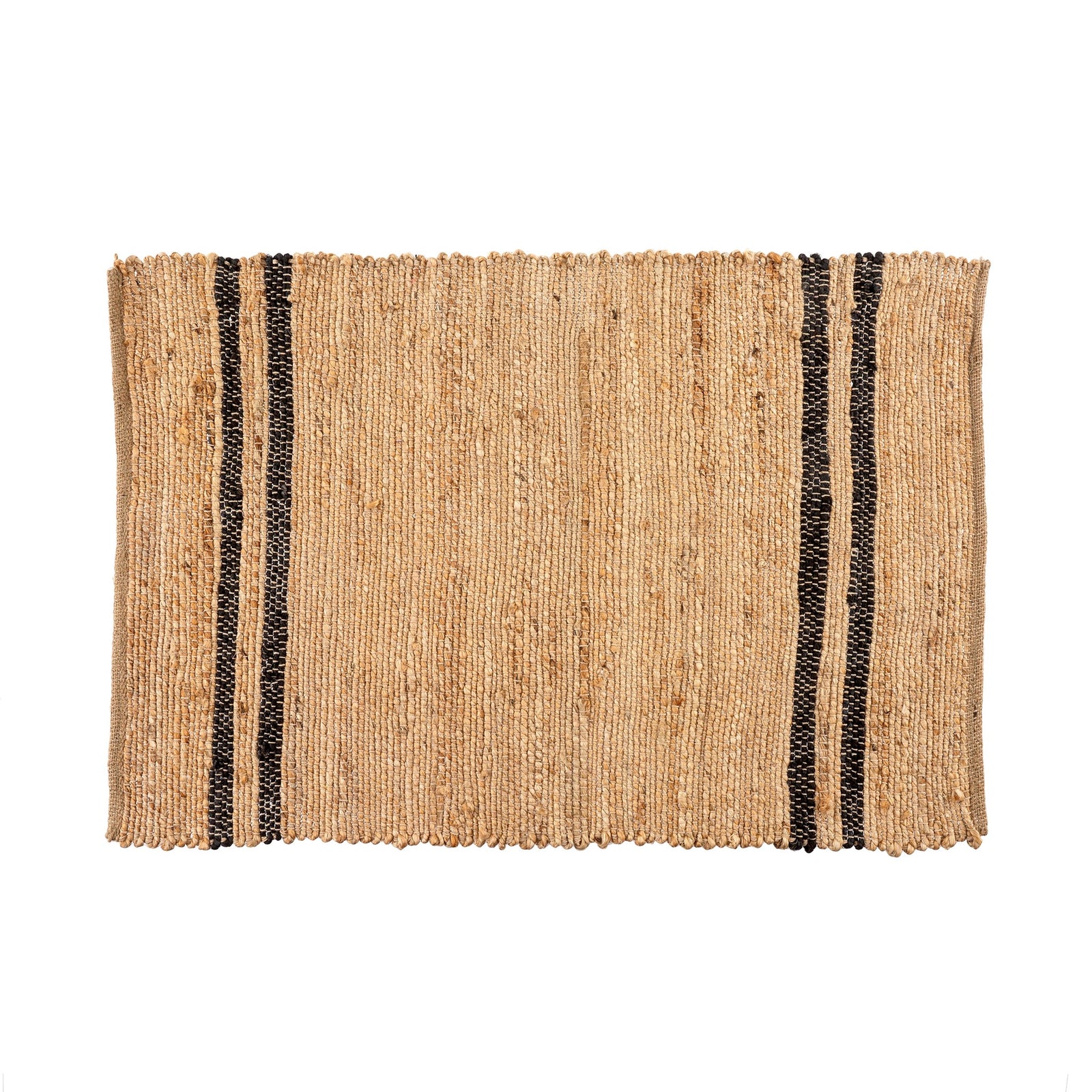 Coastal Stripe Jute Rug, Black (2' x 3')
