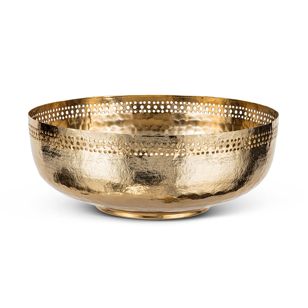 Hammered Shallow Bowl