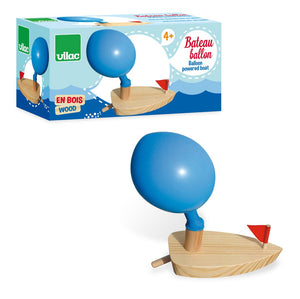 Wooden Balloon-Powered Boat