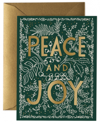 Set of 8 - Evergreen Peace Card