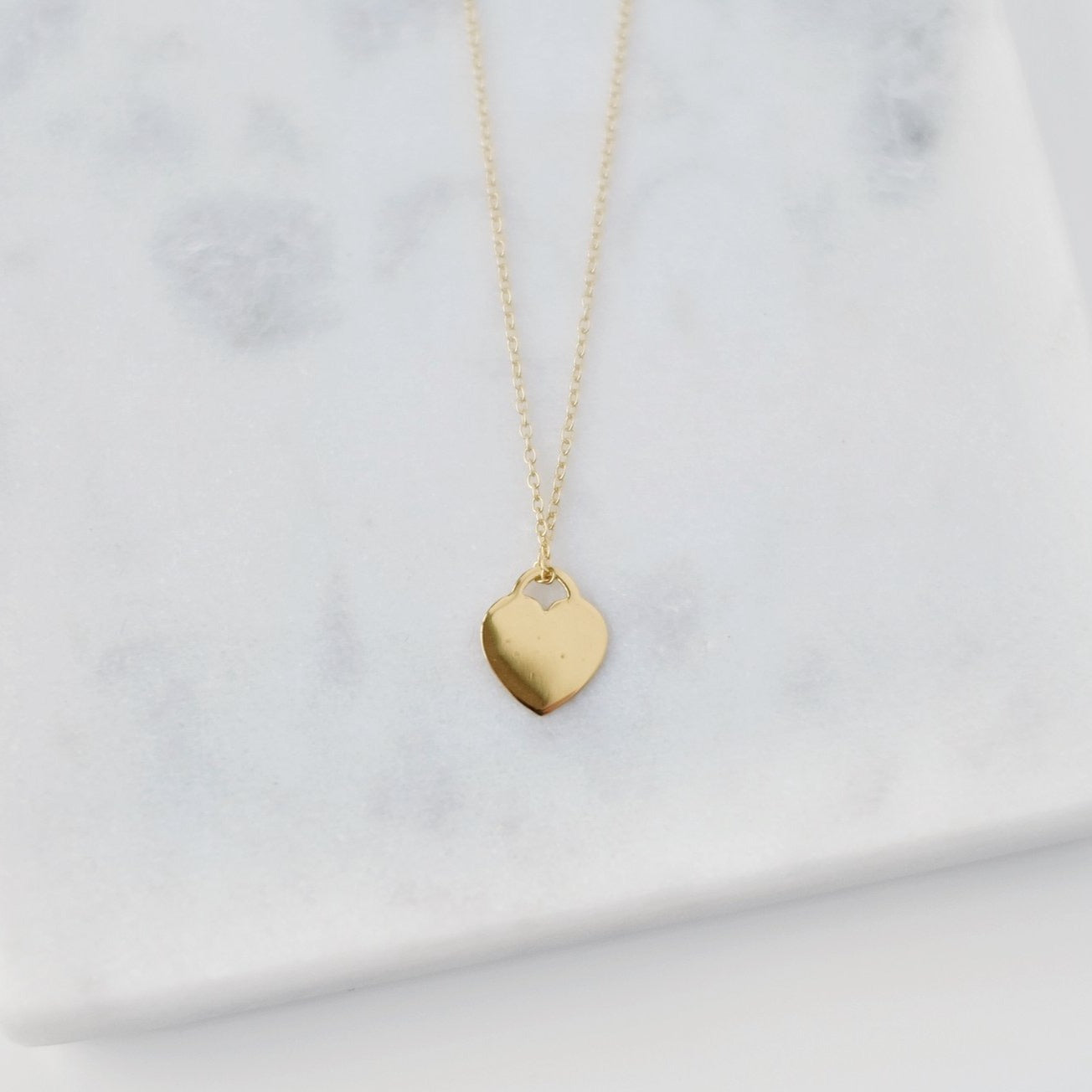 18k Gold-Plated Heart Necklace