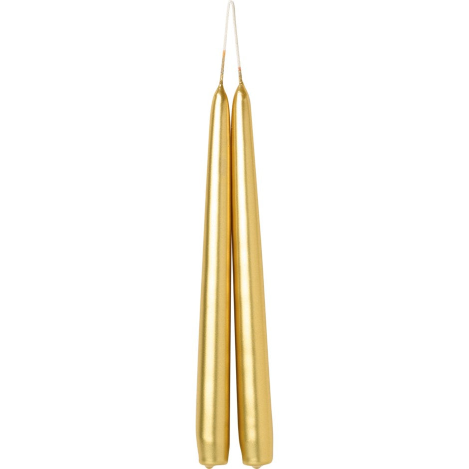 Dipped Danish Metallic Taper Candles