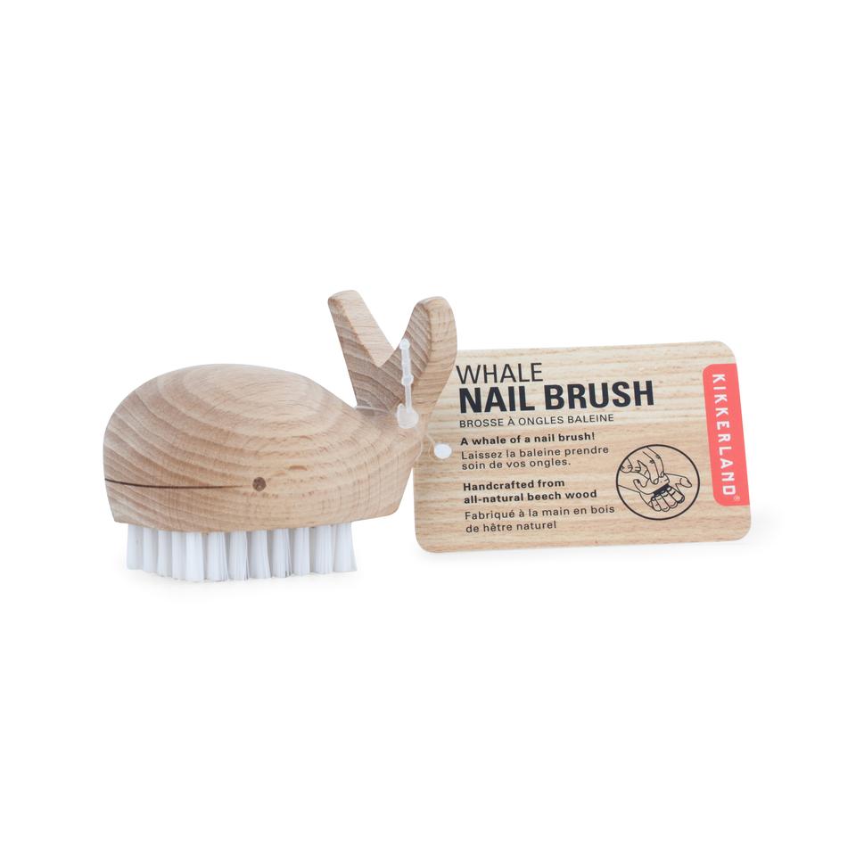 Wooden Whale Nail Brush