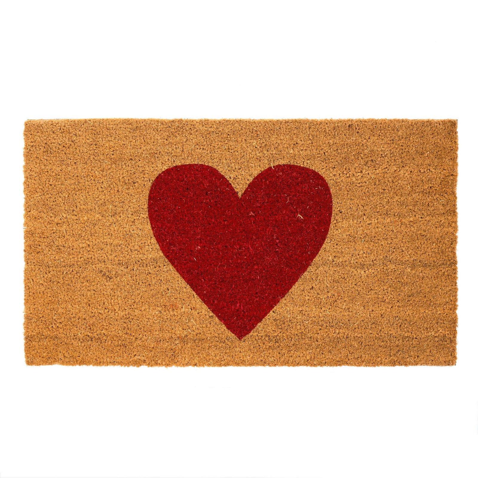 Red Heart Door Mat