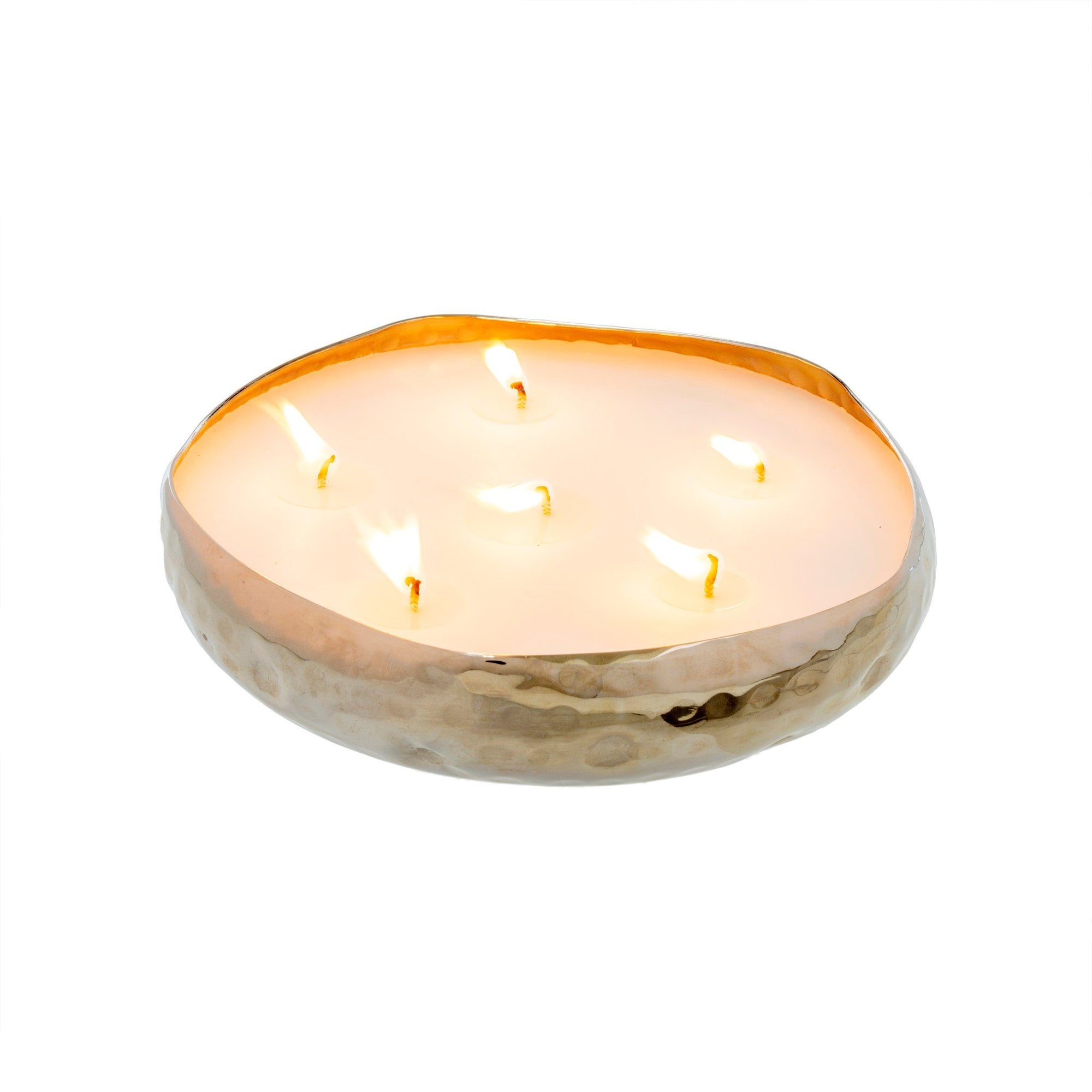 Multi Flame Candle - Silver (L)