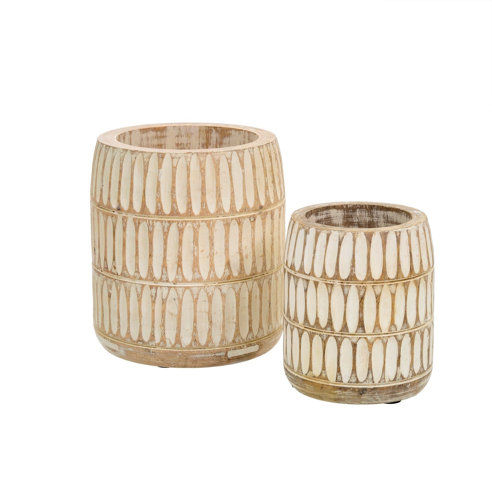 Oslo Mango Wood Decor Pots