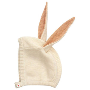 Peach Baby Bunny Hat (0-6 Months)