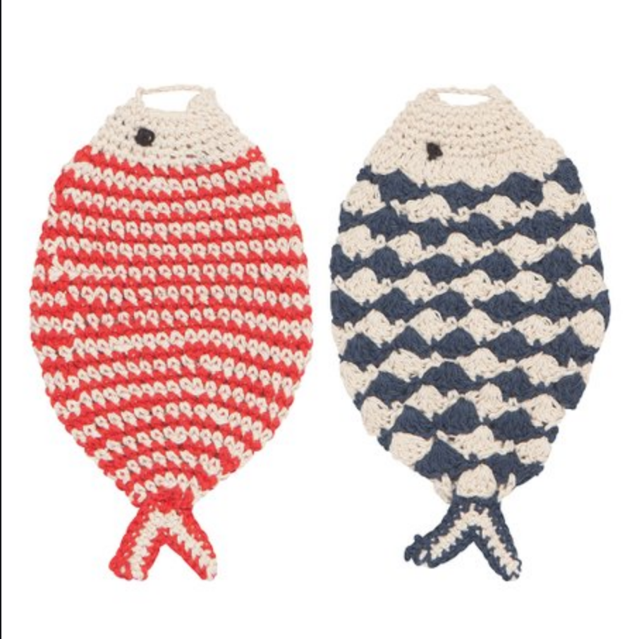 Tawashi Scrubber Set - Fish