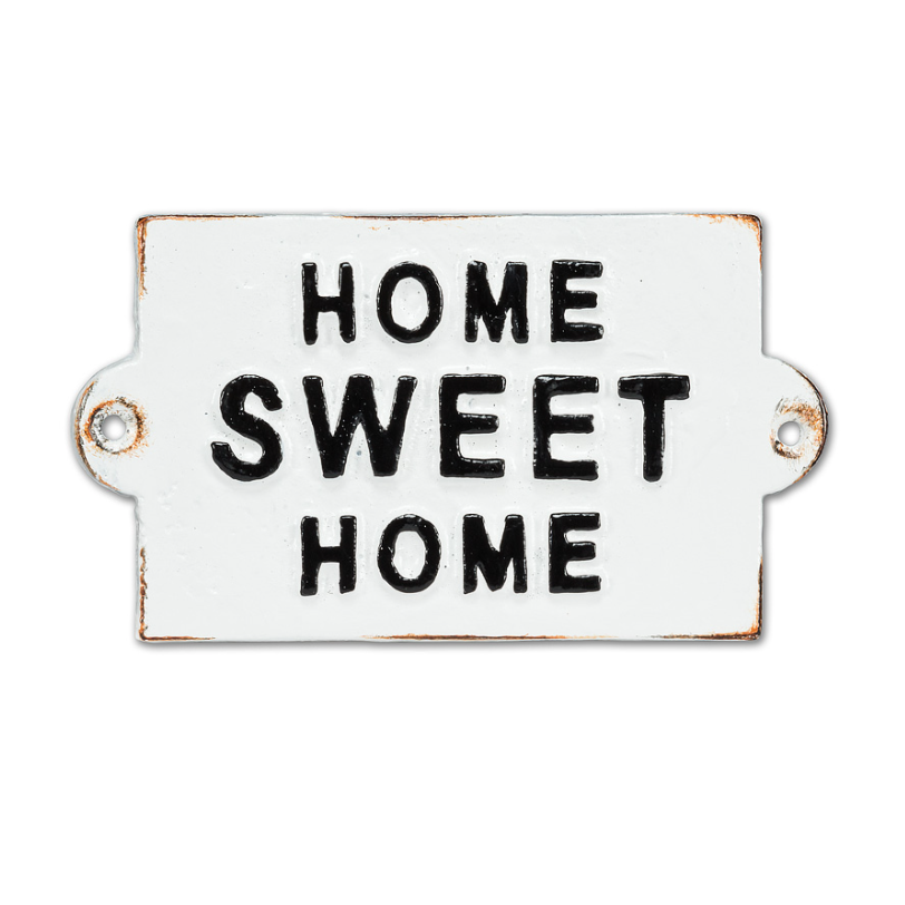 Cast Iron Sign - Home Sweet Home