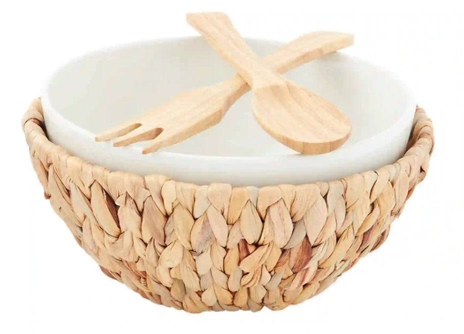 Water Hyacinth Serving Bowl