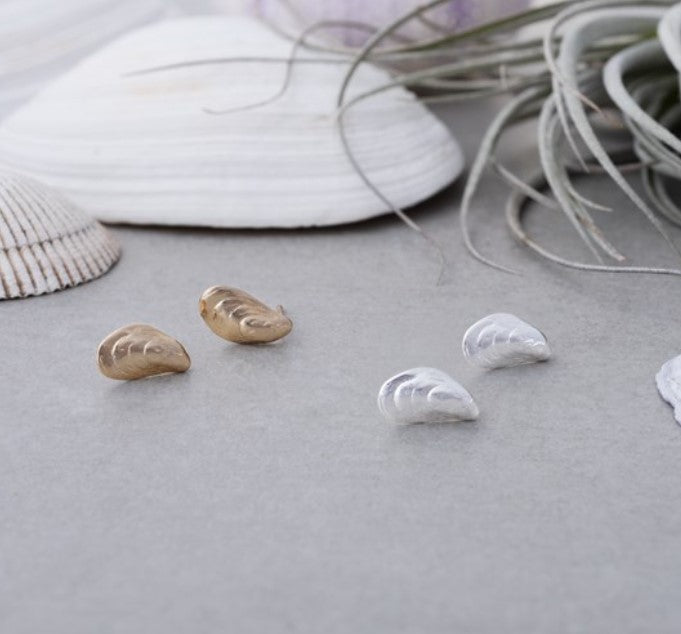 Earrings - Mussel Shell Studs