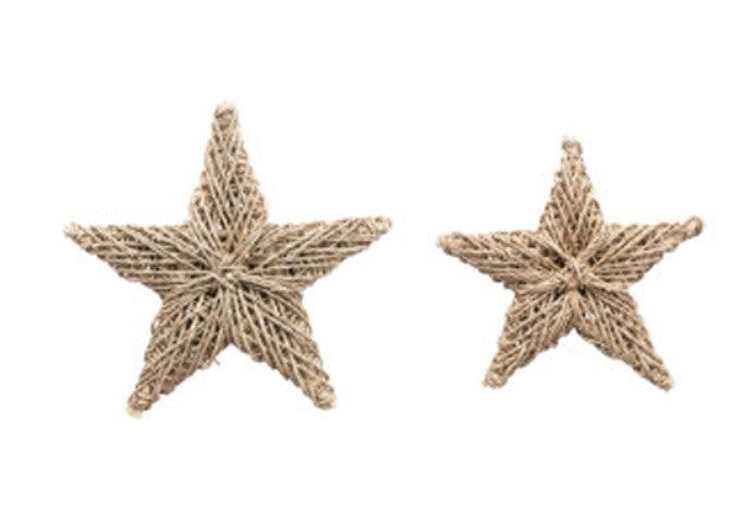 Seagrass Star Ornaments