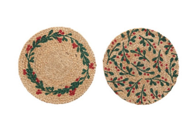 Hand-Woven Jute & Cotton Placemats