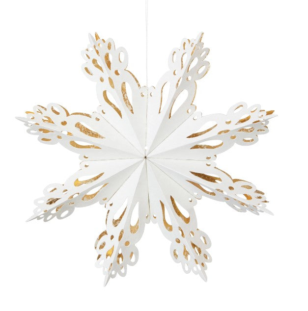 9" Hanging Paper Snowflake