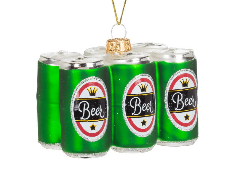 Beer 6-Pack Glass Ornament