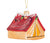 Glass Tent Camping Ornament