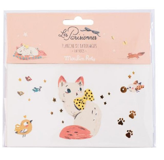 Les Parisiennes - Cat Temporary Tattoos