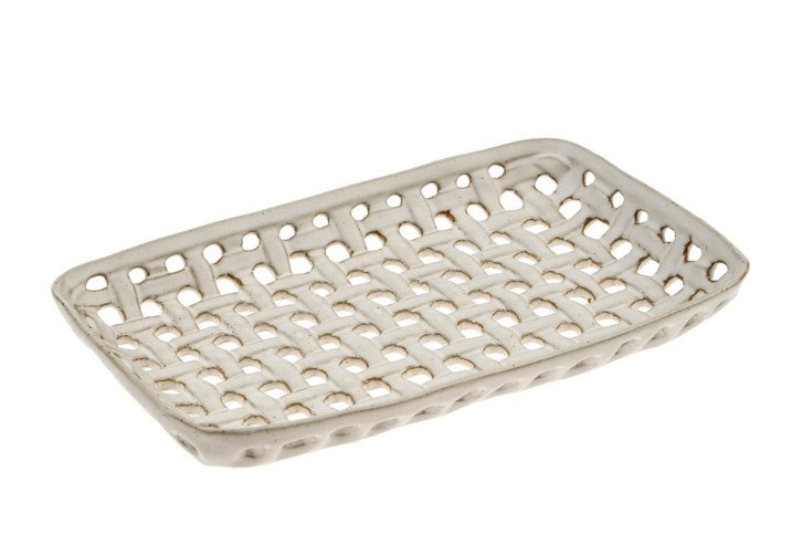 Porcelain Basket Tray