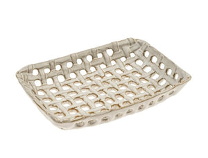 Porcelain Basket Tray