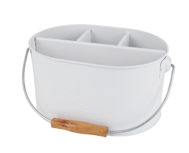 Portable Metal Gardening Caddy - White