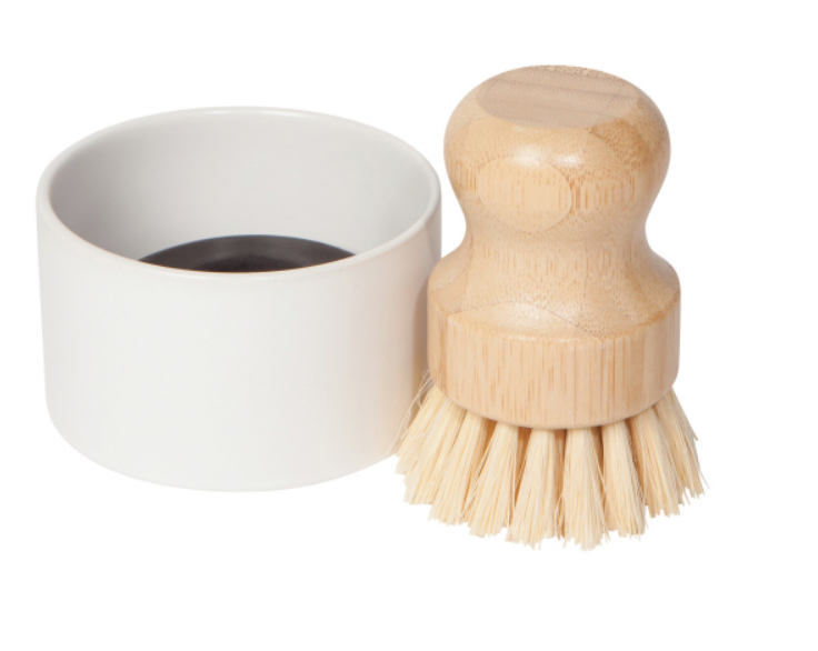 Bamboo Dish Brush - Soap & Holder