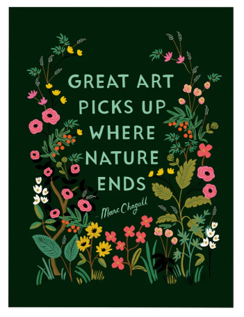 Chagall Quote Art Print (8” x 10”)