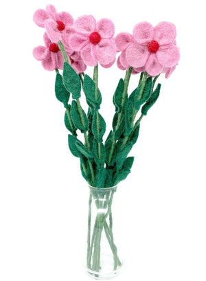 Felt Periwinkle Flower Stems