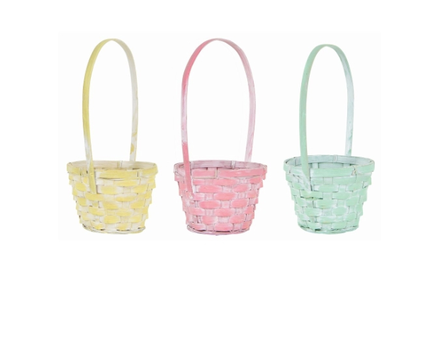 Pastel Bamboo Easter Baskets