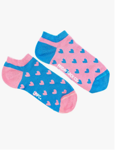 Women's Hearts Inverted Ankle Socks