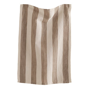 Striped Chambray Linen Tea Towels
