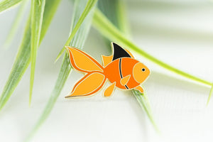 Courageous Little Goldfish Enamel Pin