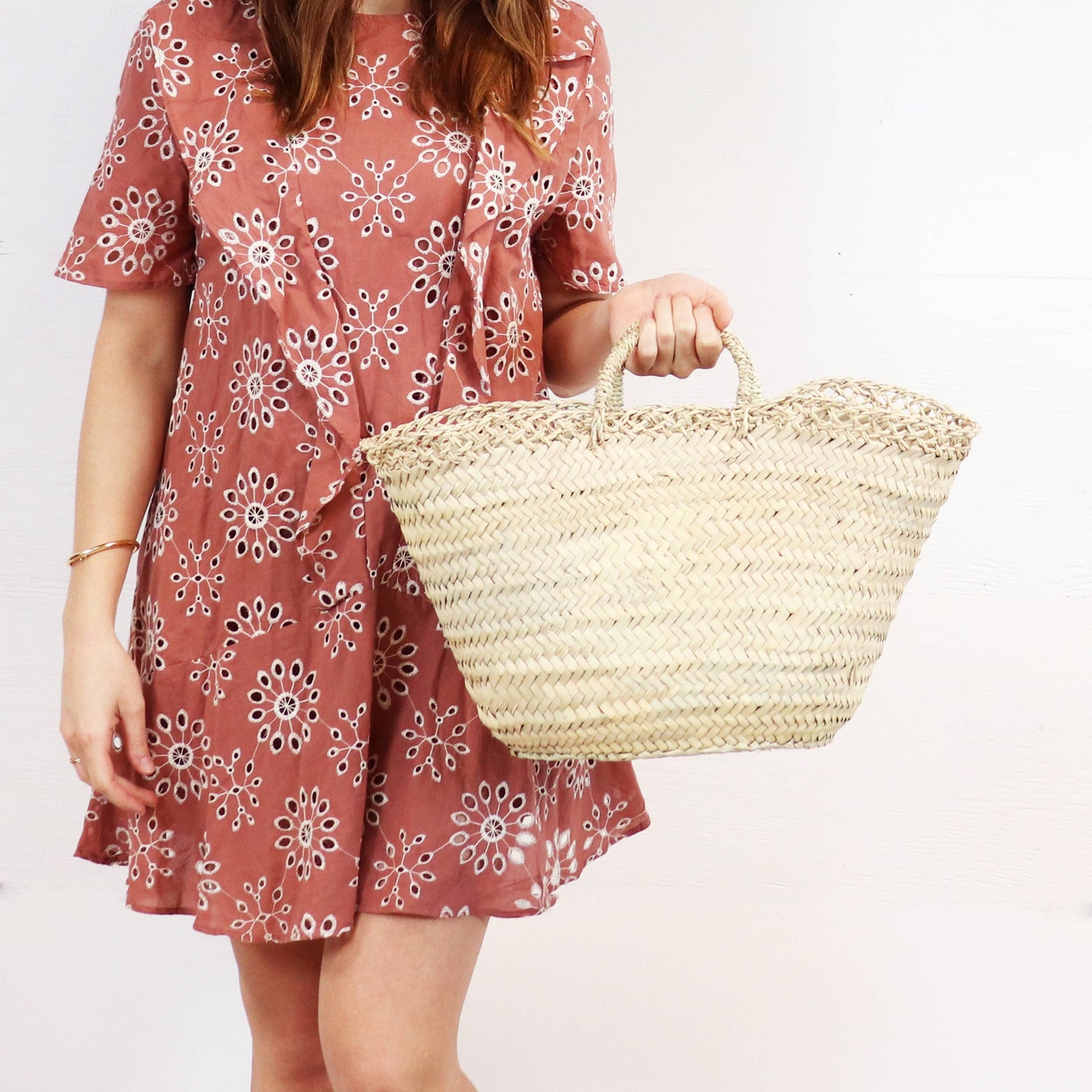 Sao Paulo French Straw Basket Bag