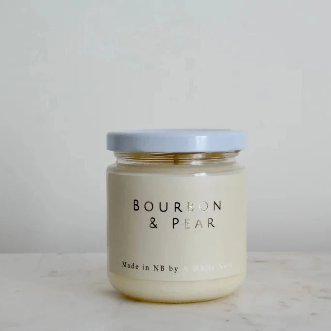 Bourbon & Pear Candle | A White Nest